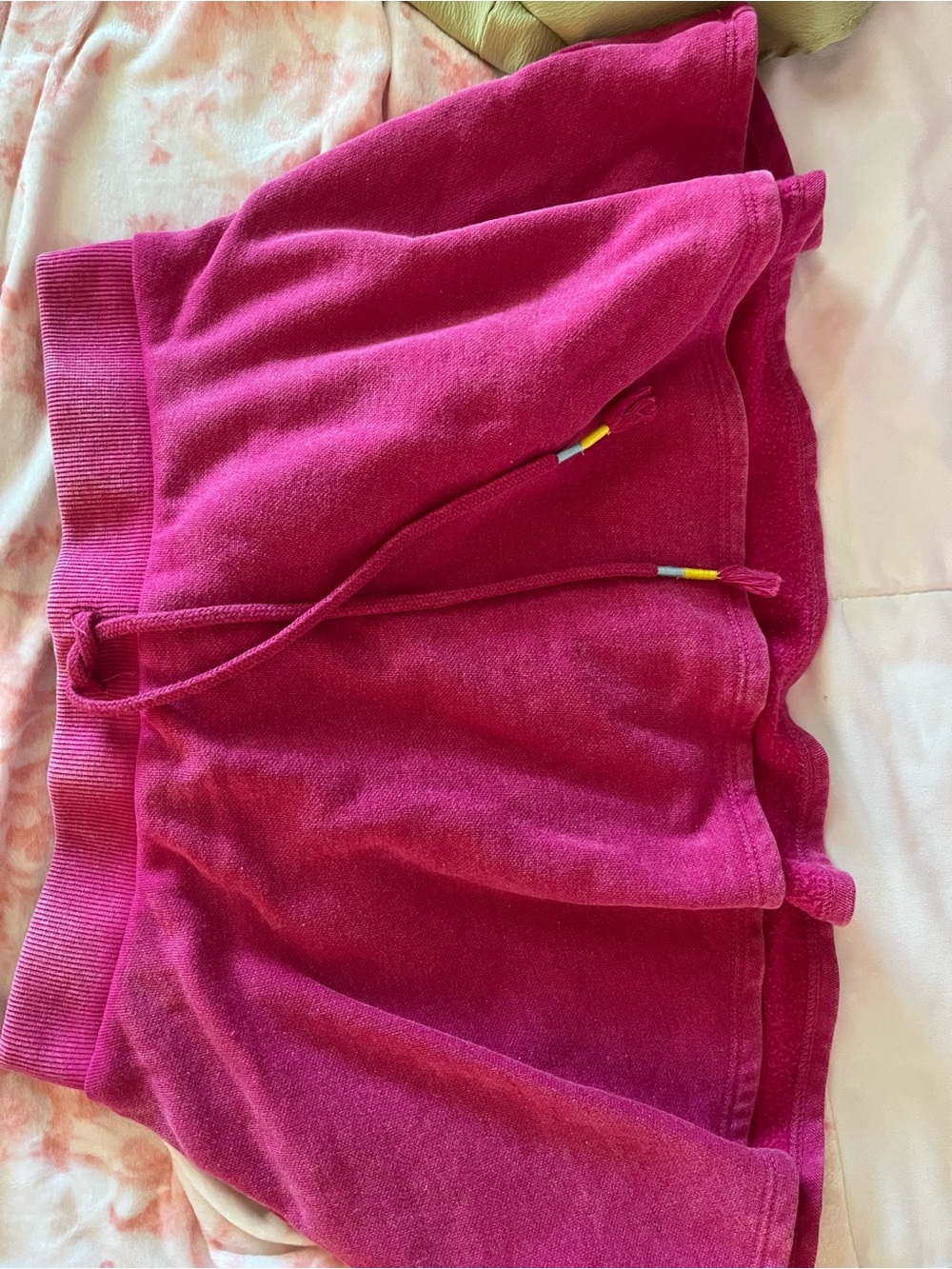 Fuchsia Terry Skirt-Style Shorts